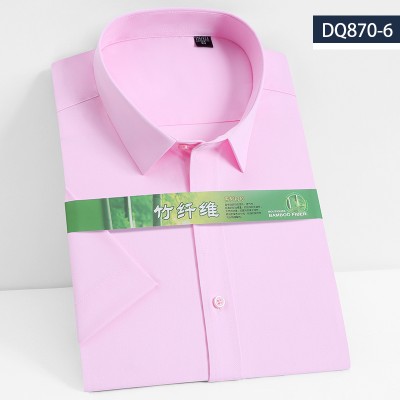2021男士竹纤维短袖衬衫DQ870-6