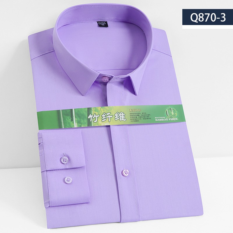 2021男士竹纤维衬衫Q870-3