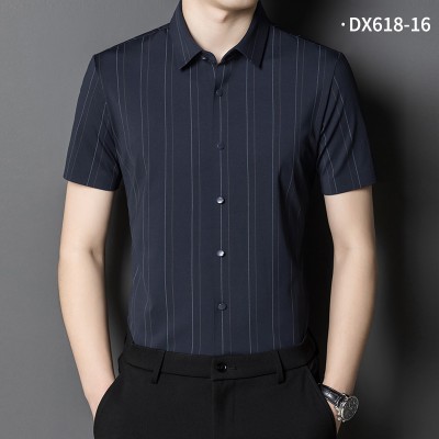 针织无痕短袖衬衫DX618-16
