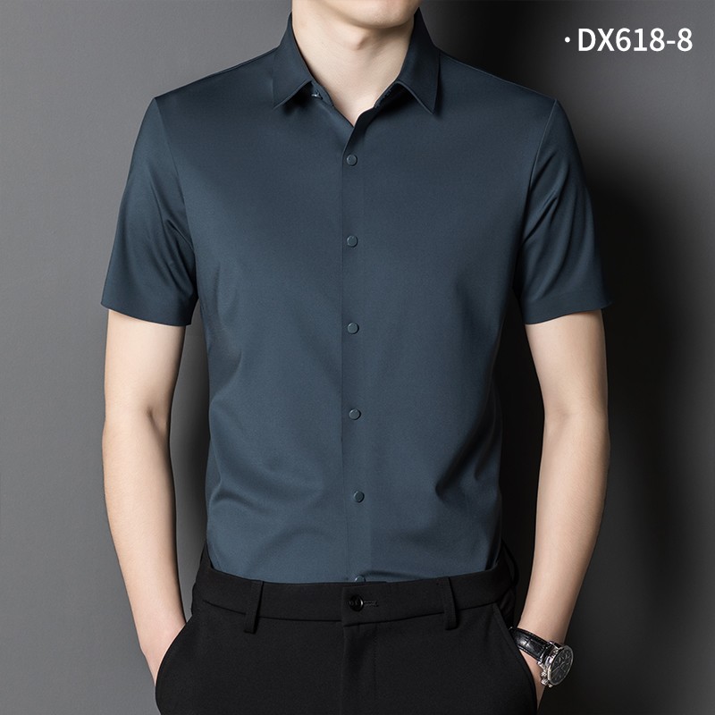 针织无痕短袖衬衫DX618-8
