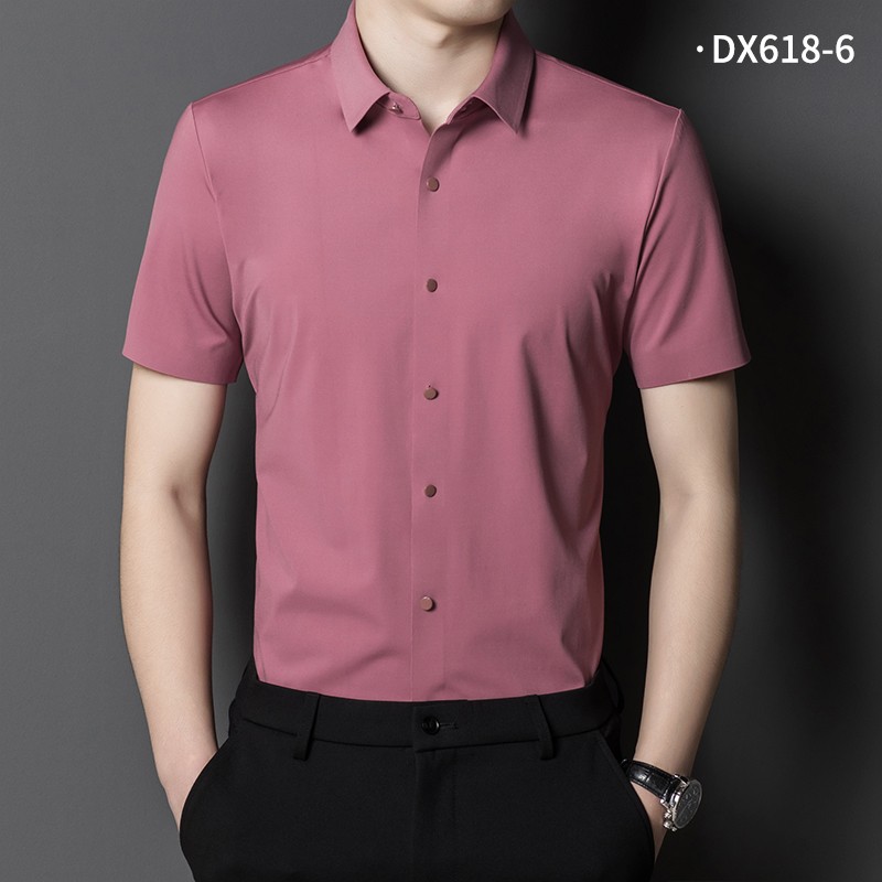 针织无痕短袖衬衫DX618-6