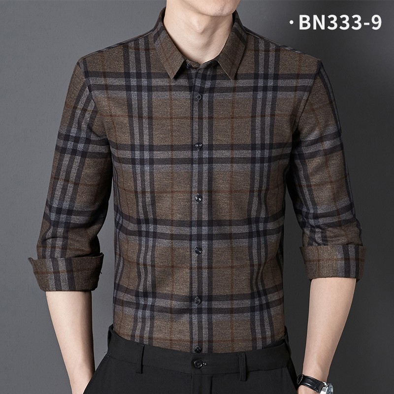 【售完为止】无痕加绒保暖衬衫BN333-9