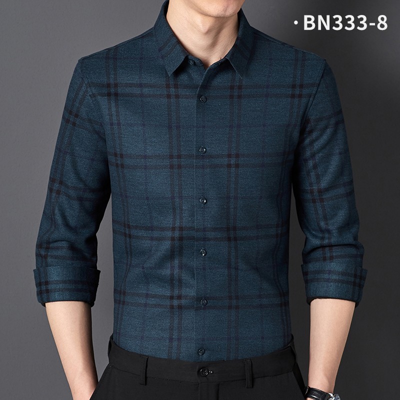 【售完为止】无痕加绒保暖衬衫BN333-8