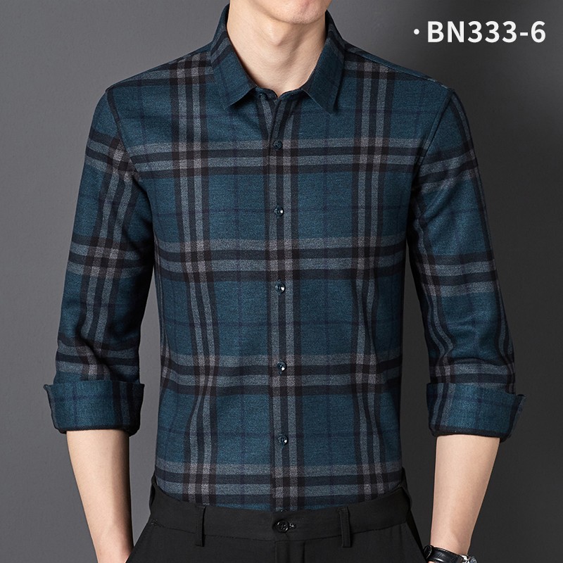 【售完为止】无痕加绒保暖衬衫BN333-6
