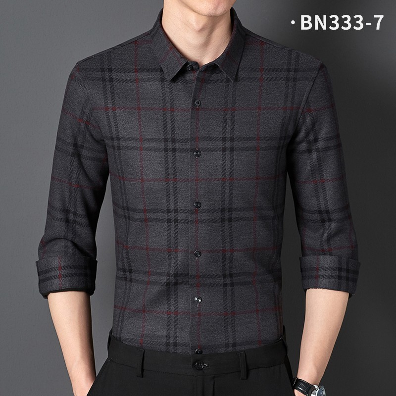【售完为止】无痕加绒保暖衬衫BN333-7