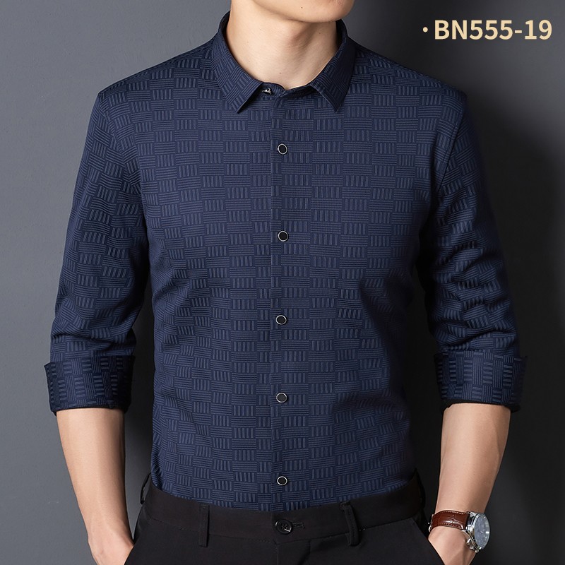 无痕加绒保暖衬衫BN555-19