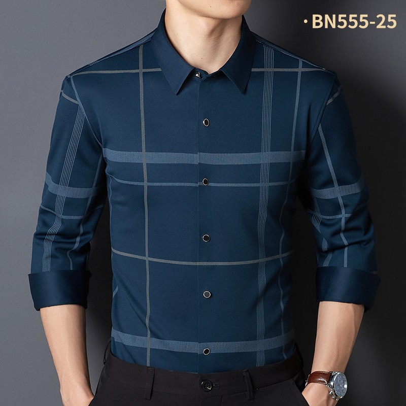 无痕加绒保暖衬衫BN555-25