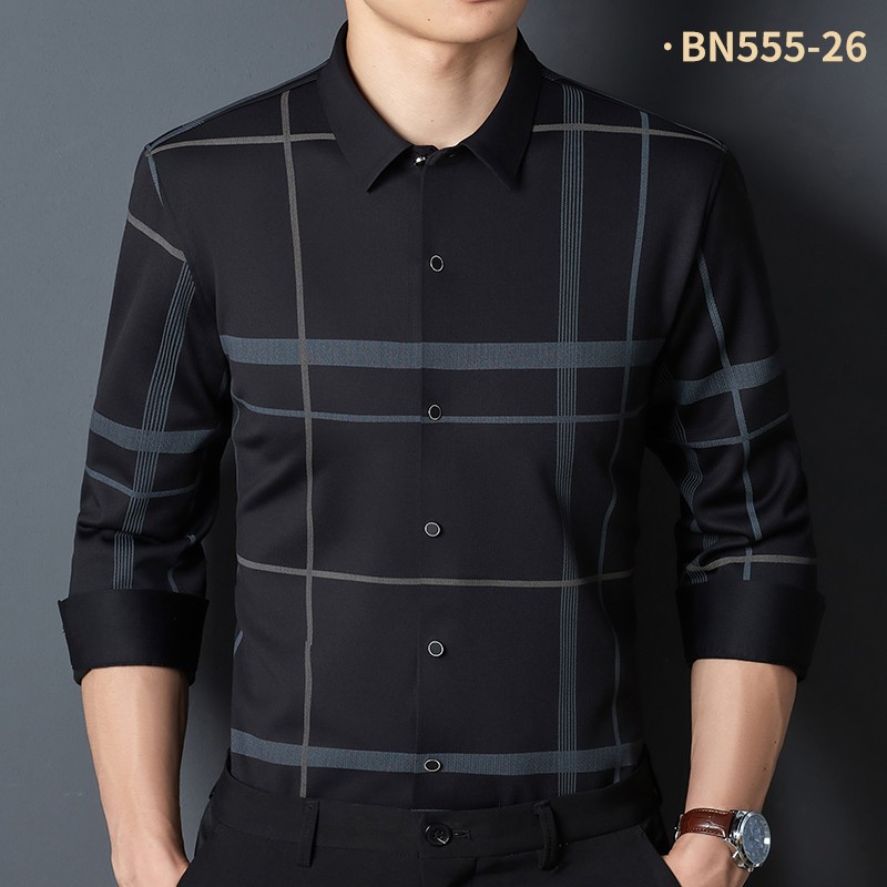 无痕加绒保暖衬衫BN555-26