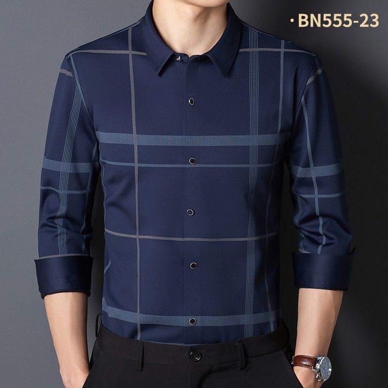 无痕加绒保暖衬衫BN555-23